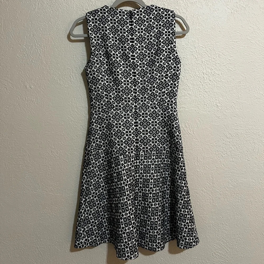 Tory Burch Navy and White Hourglass Mini Dress - Picture 4 of 9